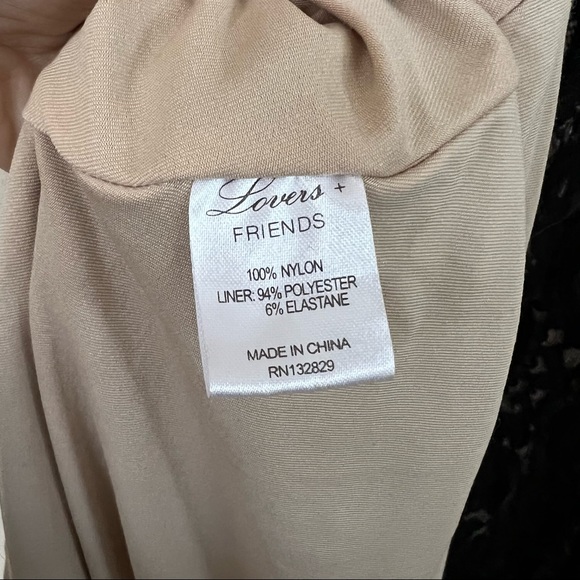 LOVERS + FRIENDS Vanity Fair Backless Gown in Black Lace - Picture 8 of 8